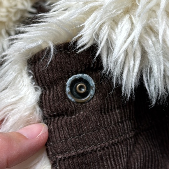 Grizzly Sherpa Lined Snap Button Up Corduroy Jacket Size Large - Picture 10 of 10